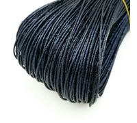 5 Yard Crushed Ice Texture Colorful PU Leather Strap Findings Round Faux Leather Cord String Rope DIY Necklace Bracelet Making-navy-2mm
