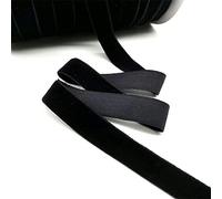 5 yards 6-25mm Velvet Ribbon Party Decoration Ribbon Bowknot DIY Christmas Ribbon-Black-6mm wide
