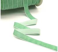 5 yards 6-25mm Velvet Ribbon Party Decoration Ribbon Bowknot DIY Christmas Ribbon-Cyan-15mm wide