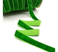 5 yards 6-25mm Velvet Ribbon Party Decoration Ribbon Bowknot DIY Christmas Ribbon-Green-40mm wide