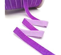 5 yards 6-25mm Velvet Ribbon Party Decoration Ribbon Bowknot DIY Christmas Ribbon-Purple-15mm wide
