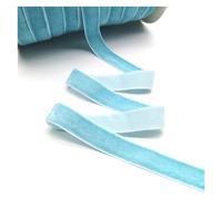 5 Yards 6-25mm Velvet Ribbon Wedding Party Decoration Handmade Wrapping Hair Bowknot DIY for Wrapping Wedding(Sky Blue,6mm Wide)