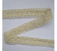 5 Yards Cotton Crochet Lace Edge Trim Ribbon 3 cm Width Vintage Ivory Cream Edging Trimmings Fabric Embroidered Applique Sewing Craft Wedding Dress Embellishment DIY Cards Decor Clothes Hat Embroidery