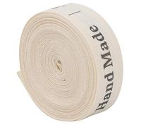5 Yards Cotton Ribbon, 1.5cm Width Gift Present Package Supply Clothing Label Natural Cotton Hand Made Fonts Ribbon for Craft Gift Wrapping Hair Bow Wedding Deco(Handmade Full English Letters)