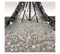 5 Yards Embroidery Lace Wedding Fabric Sequins Bead Tube Spring and Summer Dress Material Beautiful and Elegant Design(1)