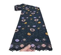 5 Yards Lace Fabric Heavy Cotton 3D Flower Eyelet 120cm