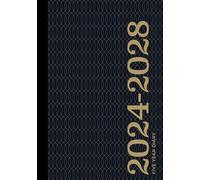 5 Year Diary 2024-2028 | A5 Smart Navy & Gold: Month to View Planner with UK Holidays, Vision Board, Moon Phases, Birthdays & Celebrations, Contacts, Passwords (Five Years)