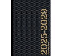5 Year Diary 2025-2029 | A4 Smart Navy & Gold: Month to View Planner with UK Holidays, Moon Phases, Birthdays & Celebrations, Contacts, Passwords (Five Years)
