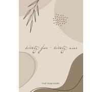 5 Year Diary 2025-2029 | A5 Boho: Month to View Planner with UK Holidays, Vision Board, Moon Phases, Birthdays & Celebrations, Contacts, Passwords (Five Years)