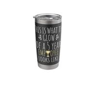 5 Year Employee Funny 5th Work Anniversary Quote Stainless Steel Insulated Tumbler