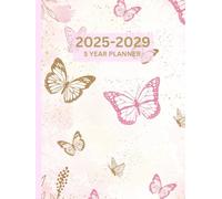 5 Year Monthly Planner 2025-2029: Vibrant Flowers, Personal Organiser With Yearly Overviews