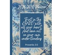 5 Year Monthly Planner 2026-2030, Bible Verse Just On Cover, Proverbs 3:5: Elegant Design, Personal Organiser With Yearly Overviews