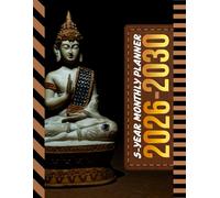 5-Year Monthly Planner 2026-2030: Dated Large / 60 Month Agenda / With Notes Pages - To Do List / Buddha - Zen Meditation Art Cover Design