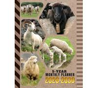 5-Year Monthly Planner 2026-2030: Dated Large / 60 Month Agenda / With Notes Pages - To Do List / Sheep Ram Animal Themed Cover