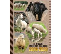 5-Year Monthly Planner 2026-2030: Hardcover / Dated Large / 60 Month Agenda / With Notes Pages - To Do List / Sheep Ram Animal Themed Cover