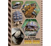 5-Year Monthly Planner 2026-2030: Hardcover / Dated Large / 60 Month Agenda / With Notes Pages - To Do List / Turtle - Animal Themed Cover