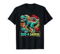 5 Year Old Dinosaur Birthday 5Th Bday T Rex Dino Five Saurus T-Shirt