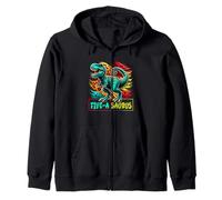 5 Year Old Dinosaur Birthday 5Th Bday T Rex Dino Five Saurus Zip Hoodie