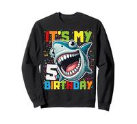 5 Year Old Kids Shark Birthday Gifting Ideas 5th Five Year Sweatshirt