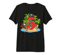 5 Year Old Pirate Birthday ARR Pirates Ship ARR 5th Kids Premium T-Shirt