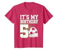 5 Year Old Soccer Boy Its My 5th Birthday Soccer Ball T-Shirt