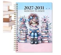 5 Year Planner - 2027-2031 Reading Theme Cover Notebook, 5.5x8.3 Inch | 2027-2031 Five Year Planner, Reading Theme Cover, 5.5x8.3 Inch Notebook, Long Term Calendar Organizer, Appointment Agenda