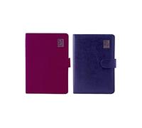 5 Year Undated Leather Look A5 Week to View Padded Diary Assorted Colour x 1