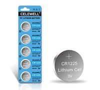 【5-Year Warranty】 CELEWELL 5-Pack CR1225 3V Lithium Battery for Thermometer Watch CR 1225"LO Means Low TEMPERAUTRE, NOT Low Power