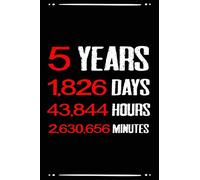 5 years 1826 days funny Sober Anniversary journal notebook gift, sobriety anniversary journal for man woman: AA NA OA Sobriety addiction recovery ... support journal gift for sober people