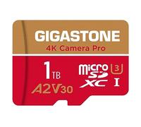 【5-Years Data Recovery】 GIGASTONE 1TB Micro SD Card, 4K Camera Pro, R/W up to 150/130 MB/s, 4K Video Recording for GoPro, DJI, Drone, MicroSDXC Memory Card UHS-I U3 A2 V30, with Adapter