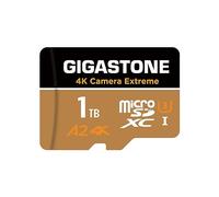 【5-Years Data Recovery】GIGASTONE 1TB Micro SD Card, Camera Extreme MAX, Up to 160/140 MB/s, MicroSDXC Memory Card for DJI, Gopro, Insta360, Dashcam, 4K Video, UHS-I A2 V30 U3 with Adapter