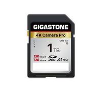 【5-Years Data Recovery】GIGASTONE 1TB SDXC Memory Card 4K Pro Series Camera Transfer Speed Up to 150MB/s Compatible with Canon Nikon Sony Camcorder, A1 V30 UHS-I Class 10 for 4K UHD Video