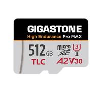 【5-Years Data Recovery】GIGASTONE 512GB Micro SD Card, High Endurance Pro MAX Series Speed Up to 180/150 MB/s, Compatible with REDTIGER Rove VIOFO VANTRUE PRUVEEO Dash Cam, MicroSDXC UHS-I A2 V30 U3