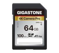 【5-Years Data Recovery】GIGASTONE 64GB SD Card V30 SDXC Memory Card High Speed 4K Ultra HD UHD Video Compatible with Canon Nikon Sony Pentax Kodak Olympus Panasonic Digital Camera