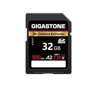 【5-Years Data Recovery】GIGASTONE A2 V30 32GB 4K Extreme Camera Series SDHC Memory Card 100MB/s Speed Compatible with Canon Nikon Sony Panasonic U3 UHS-I Class 10 for 4K UHD Video with 1 Mini Case