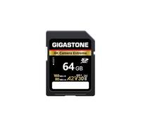 【5-Years Data Recovery】GIGASTONE A2 V30 64GB 4K Extreme Camera Series SDXC Memory Card 160MB/s. Canon Nikon Sony U3 UHS-I Class 10 Camera for 4K UHD Video with 1 Mini Case
