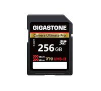【5-Years Data Recovery】GIGASTONE UHS-II V90 256GB SD Card, Camera Ultimate Pro, Speed up to 300/200MB/s, U3 SDXC 4K Ultra HD UHD Video for DSLR Canon, Nikon, Sony, Pentax, Kodak with 1 Mini Case