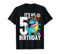 5 Years Old Bday Five 5yr 5th Dinosaur Birthday T-Shirt
