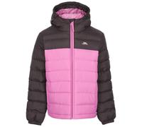Trespass Kids Padded Jacket Oskar B - Contrast Zip, 2 Pockets, Full Cuffs Elastication, Grown on Hood, Padded Quilted, Rounded Dip at Back, Woven Shell