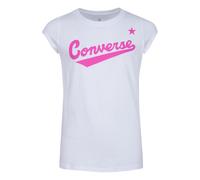 (5 Years, White) Converse Girls Logo Cotton T-Shirt