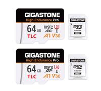 【5 Yrs Free Data Recovery】【Dash Cam】 GIGASTONE 64GB Micro SD Card 2-Pack, TLC High Endurance Pro, Speed Up to 95MB/s, Compatible with REDTIGER Rove VIOFO VANTRUE PRUVEEO, MicroSDXC UHS-I A1 V30 U3