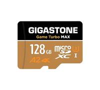 [5-Yrs Free Data Recovery] GIGASTONE 128GB Micro SD Card, Game Turbo MAX, Up to 160/100 MB/s, MicroSDXC Memory Card for Nintendo-Switch 1, SteamDeck, 4K UHD Video, UHS-I A2 V30 U3 with Adapter