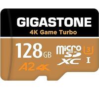 [5-Yrs Free Data Recovery] GIGASTONE 128GB Micro SD Card, Game Turbo MAX, Up to 160/100 MB/s, MicroSDXC Memory Card for Nintendo-Switch 1, SteamDeck, 4K UHD Video, UHS-I A2 V30 U3 with Adapter