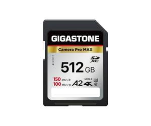 [5-Yrs Free Data Recovery] GIGASTONE 512GB SD Card, 4K Camera Pro MAX, A2 4K SDXC Memory Card High Speed 4K UHD Video Compatible with Canon Nikon Sony Kodak Panasonic Digital Camera, with 1 Mini case