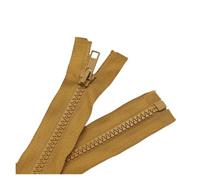 5# Zipper 40/50/60/70/80/90/100/120 Cm Length Open End Auto Lock Eco Plastic Zip for Jacket Clothing Sewing Accessory(Camel,80CM_5#)