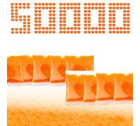 50,000 Rounds 7-8 mm (5 Packs), Gel Splatter Bullets for Electric Gel Blaster Gun, Gel Gun Ammo Refill for Teenagers and Adults, Premium Gift Packaging - Orange