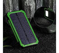 50,000Mah Solar Charger Waterproof Solar Power Bank Portable Dual USB Ports Solar Energy Panel Power Bank,Green