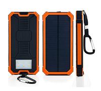 50,000Mah Solar Charger Waterproof Solar Power Bank Portable Dual USB Ports Solar Energy Panel Power Bank,Orange