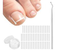(50+1) Pcs Ingrown Toenail Tool Kit - Corrector with Lifter & Straightener Strips, Pain-Free Treatment for In-Grown Toe Nails, Easy Fixed Toenail Correction Tool.