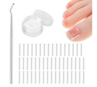 (50+1) Pcs Ingrown Toenail Treatment Corrector Set, Professional Pain-Free Ingrown Toenail Removal Kit with Toenail Lifter, Toenail Straightener Strip for Men Women, Easy Fixed Ingrown Toenail Tool